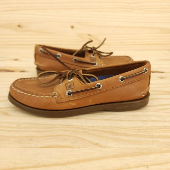 Sperry Women's Classic Boat Shoes Sz 6.5 Brown Leather Chic Outdoor Deck Loafers - Picture 1 of 9